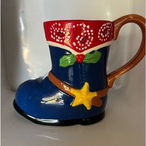 Holiday Christmas, cowboy, coffee mug